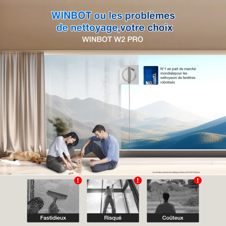 ربات نظافت شیشهشور WINBOT W2 PRO