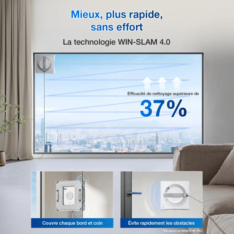 ربات نظافت شیشهشور WINBOT W2 PRO