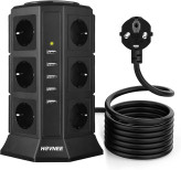 چندراهی برق HOVNEEبا محافظ نوسان برق و ۵ پورت شارژ USB
