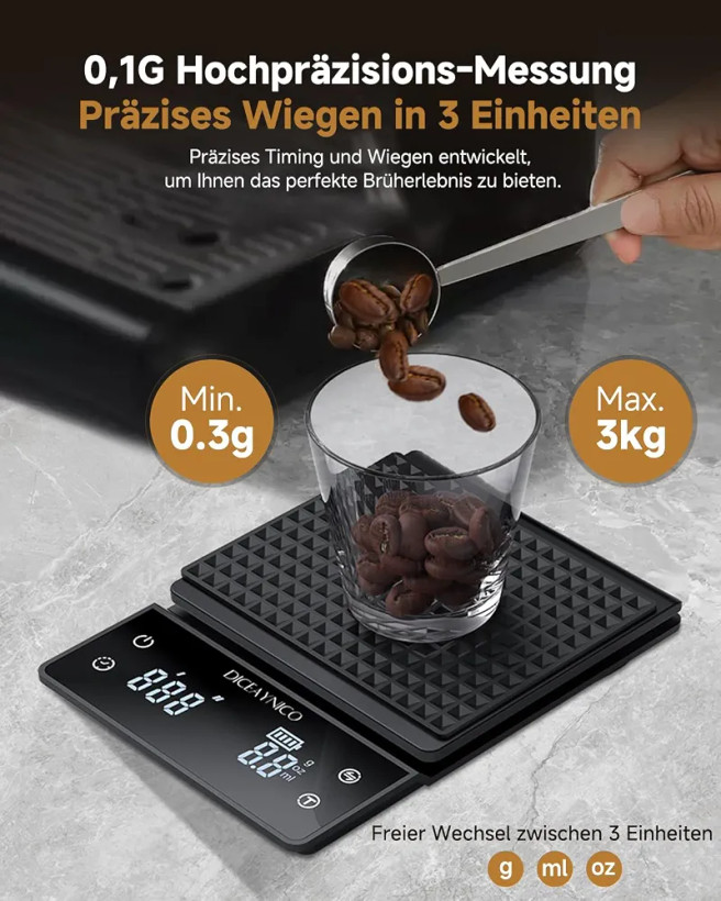 ترازوی دیجیتال قهوه (Diceaynico Coffee Scale)